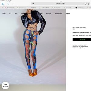 Kim Shui blue swirl pant